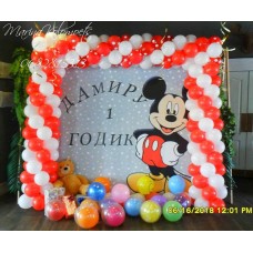 Оформлення банеру кульками